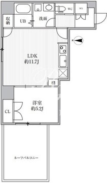 カバナプラス四谷 205 間取り図