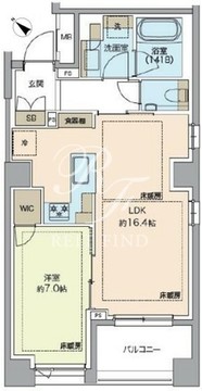 レガシス代官山 203 間取り図