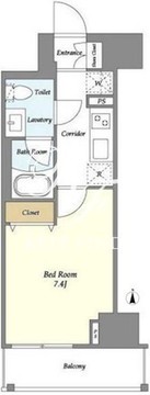 グランカーサ三ノ輪4 402 間取り図