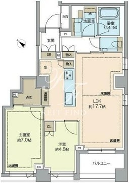 レガシス代官山 402 間取り図
