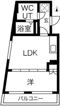 kinomori代々木上原 401 間取り図