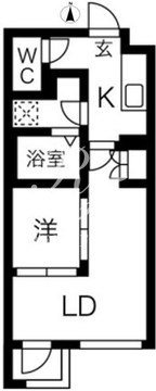 kinomori代々木上原 304 間取り図