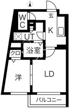 kinomori代々木上原 301 間取り図