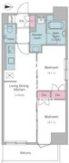 ドゥーエ入谷1 1203 間取り図