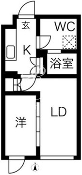 kinomori代々木上原 105 間取り図