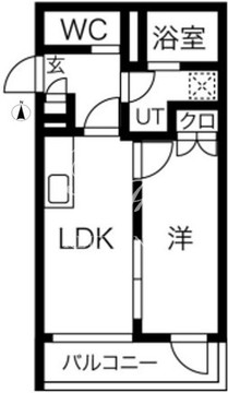 kinomori代々木上原 403 間取り図