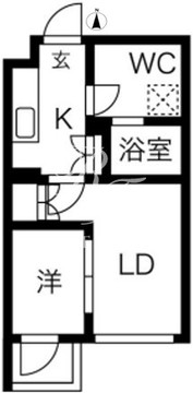 kinomori代々木上原 302 間取り図