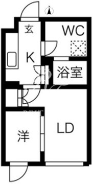 kinomori代々木上原 102 間取り図