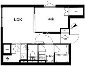 クリアル江戸川橋 201 間取り図