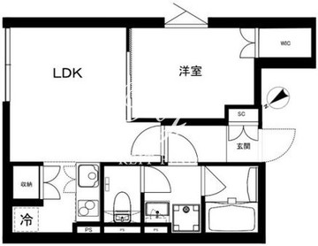 クリアル江戸川橋 301 間取り図