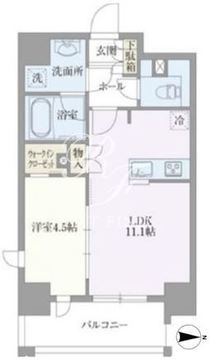 ライトテラス浅草 706 間取り図