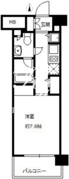 ニューシティアパートメンツ亀戸 410 間取り図
