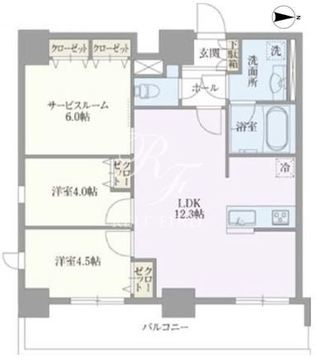 ライトテラス浅草 1004 間取り図