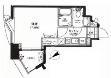 サウンドおしあげ 1205 間取り図