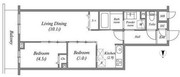 プライムガーデン若木 503 間取り図 ?>