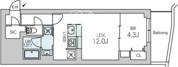 グランデュオ旗の台 104 間取り図