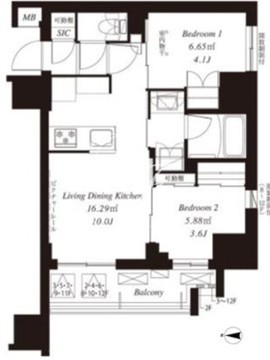 フレンシア御徒町 904 間取り図