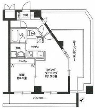カスタリア用賀 901 間取り図