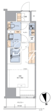 トラディティオ門前仲町 1105 間取り図