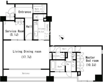 パークアクシス南麻布 1005 間取り図
