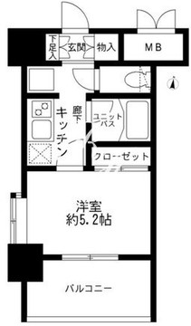 メインステージ南麻布4 202 間取り図