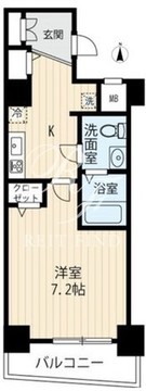 アルコバレーノ武蔵小山 204 間取り図