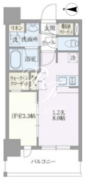 ライトテラス浅草 502 間取り図