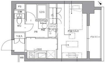 レジディア浅草橋 505 間取り図