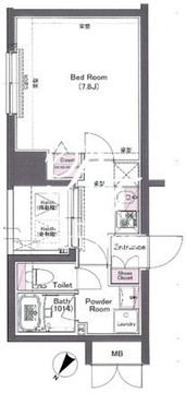 ログ勝どき 402 間取り図