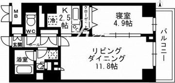パークフラッツ学芸大学 507 間取り図