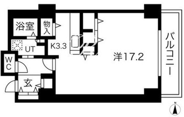 シティコート目黒 4-218 間取り図