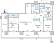 セルリアンホームズ勝どき 606 間取り図