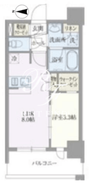 ライトテラス浅草 603 間取り図