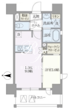 ライトテラス浅草 304 間取り図