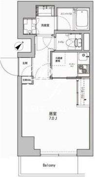 プライムアーバン麻布十番 603 間取り図