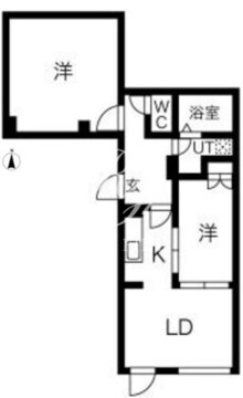 kinomori代々木上原 103 間取り図