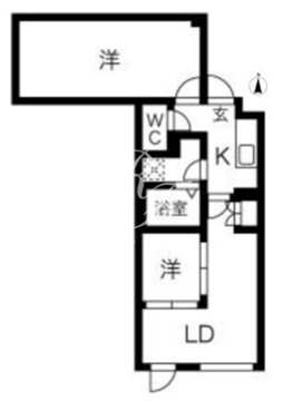kinomori代々木上原 104 間取り図