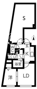 kinomori代々木上原 201 間取り図