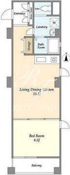 リバーレ九段南 403 間取り図