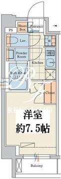 クレストコートTS吾妻橋 501 間取り図