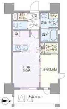 ライトテラス浅草 505 間取り図