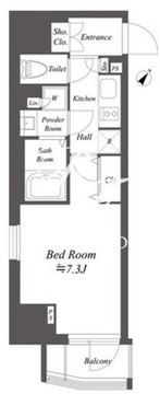 ブランシエスタ北品川 301 間取り図