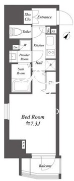 ブランシエスタ北品川 401 間取り図