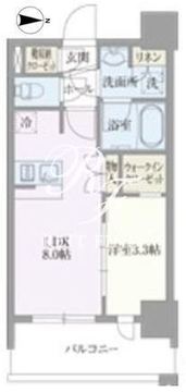 ライトテラス浅草 506 間取り図