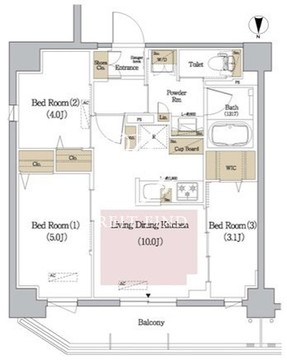 アーバネックス新御徒町 1101 間取り図