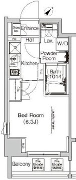 プラウドフラット門前仲町4 305 間取り図