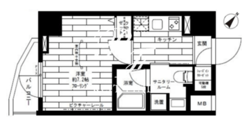 ステージファースト門前仲町 303 間取り図