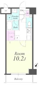 クレシェンテ月島 606 間取り図