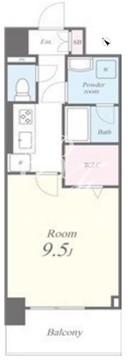 キャナルテラス品川 1409 間取り図