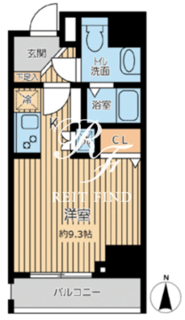 シティスパイア三ノ輪2 401 間取り図